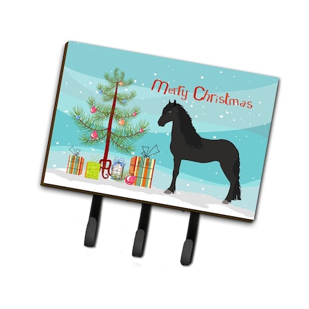 Carolines Treasures Friesian Horse Christmas Leash or Key Holder BB9282TH68